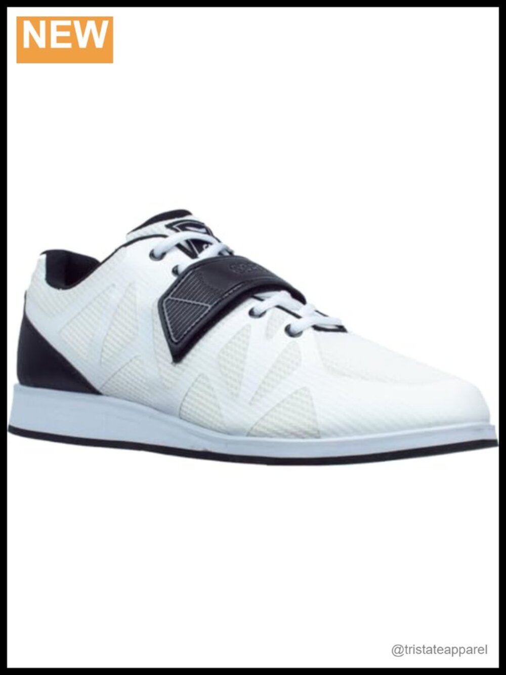 Weightlifting Shoes Lace-Up Strap Non-Slip Sole 0.67" Heel Squat Powerlifting